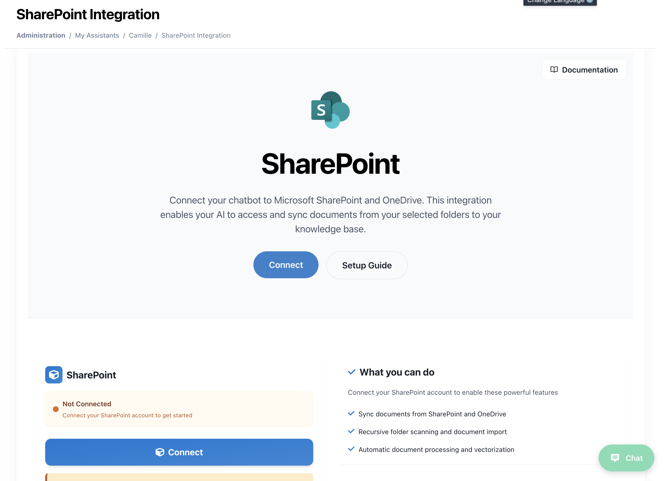 SharePoint-integraatio