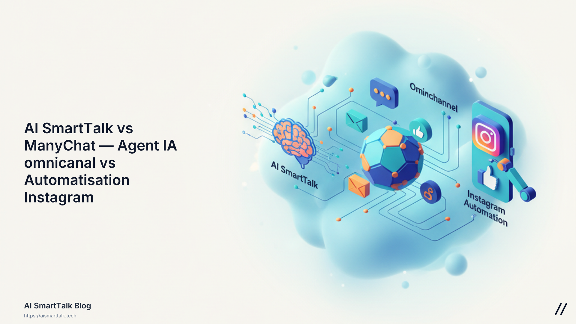 AI SmartTalk vs ManyChat â Agent IA omnicanal vs Automatisation Instagram