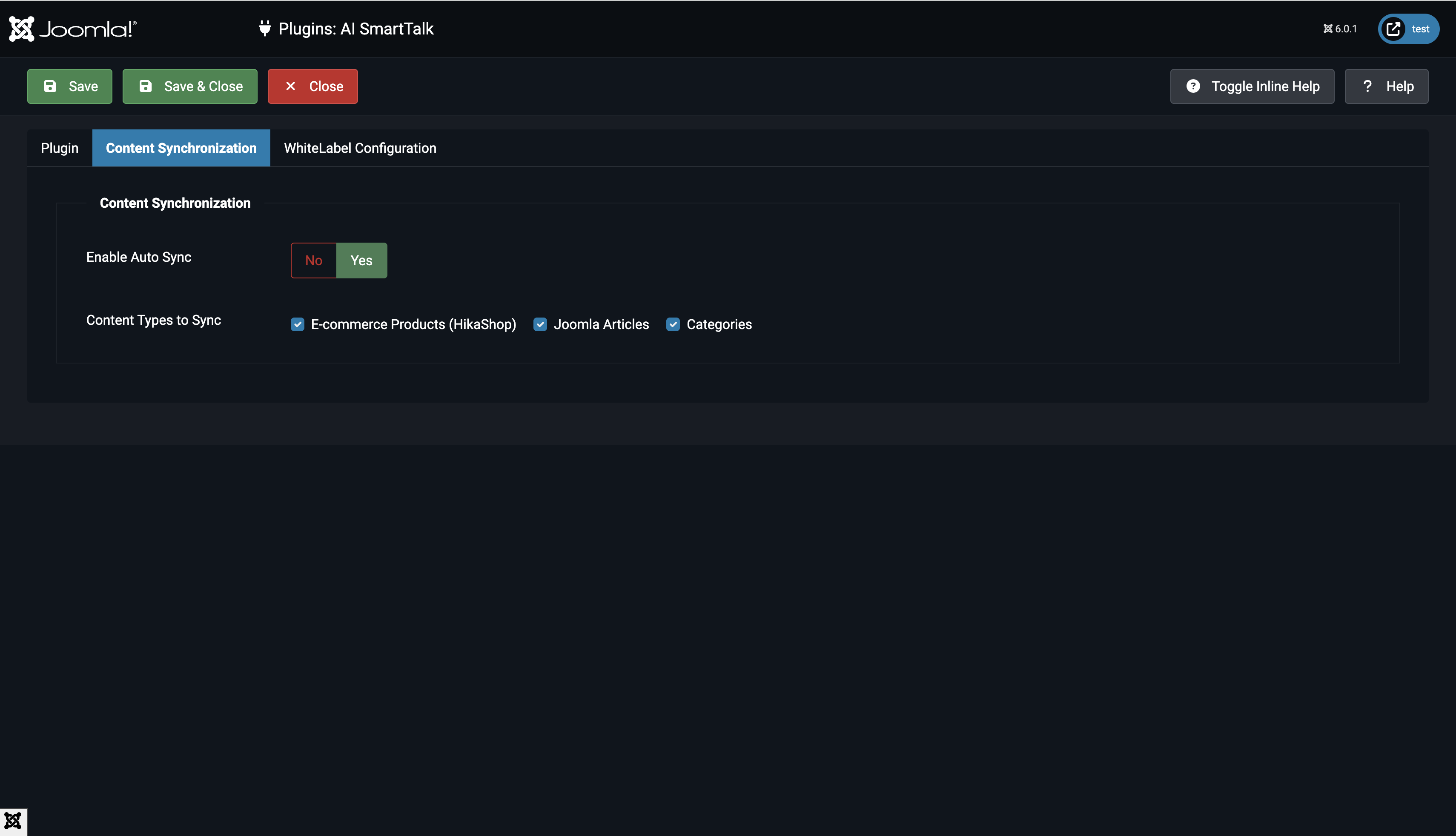 Content Type Selection