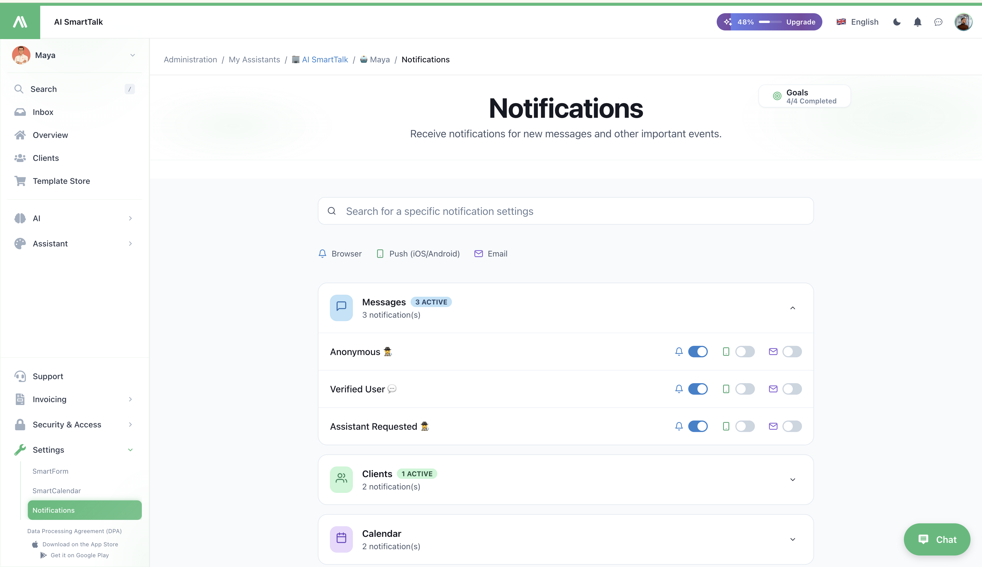 Notifications