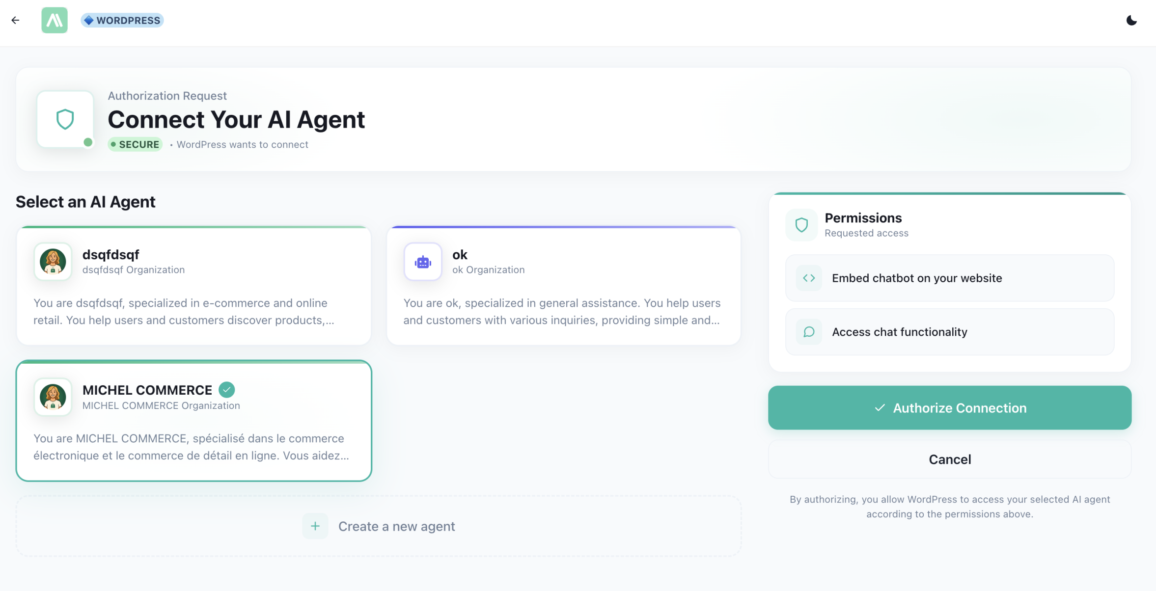 Assistent selectie dropdown