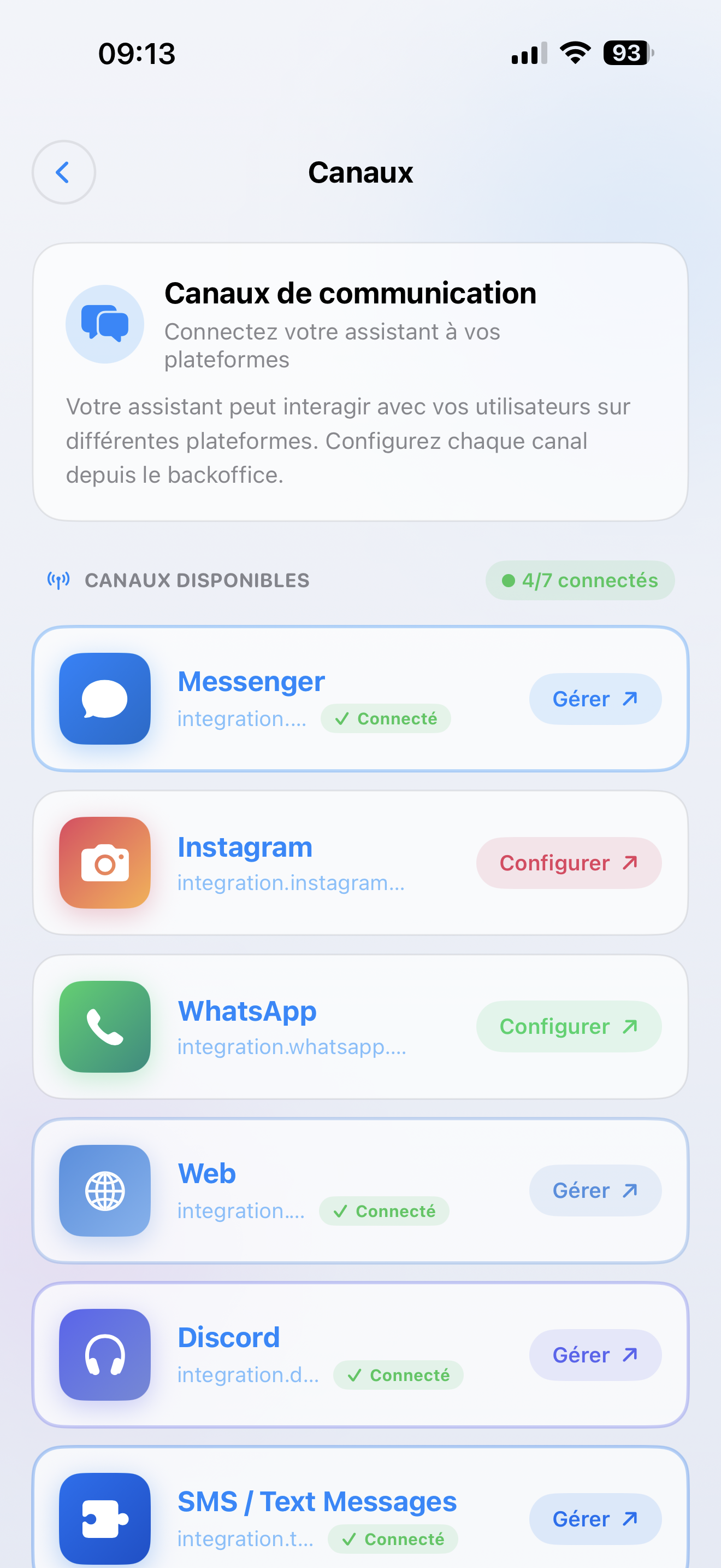 Channels & Integrations
