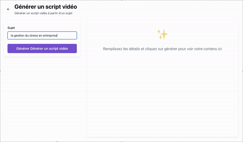 Demo Generatora Scenariuszy Wideo