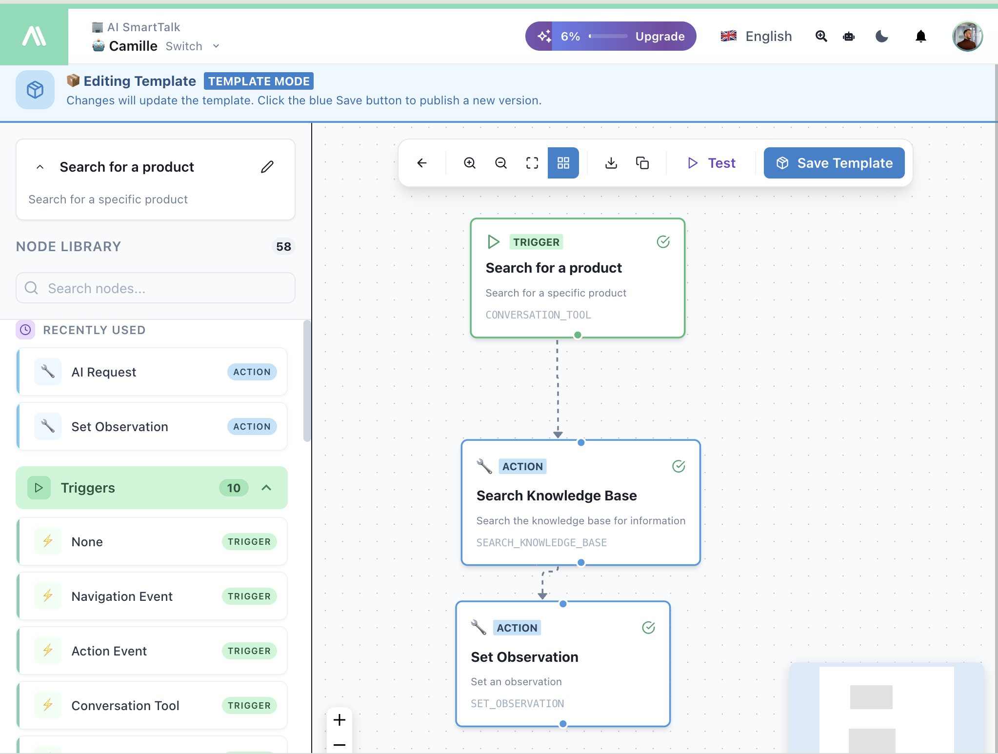 SmartFlow: Construtor de Fluxo de Trabalho Visual