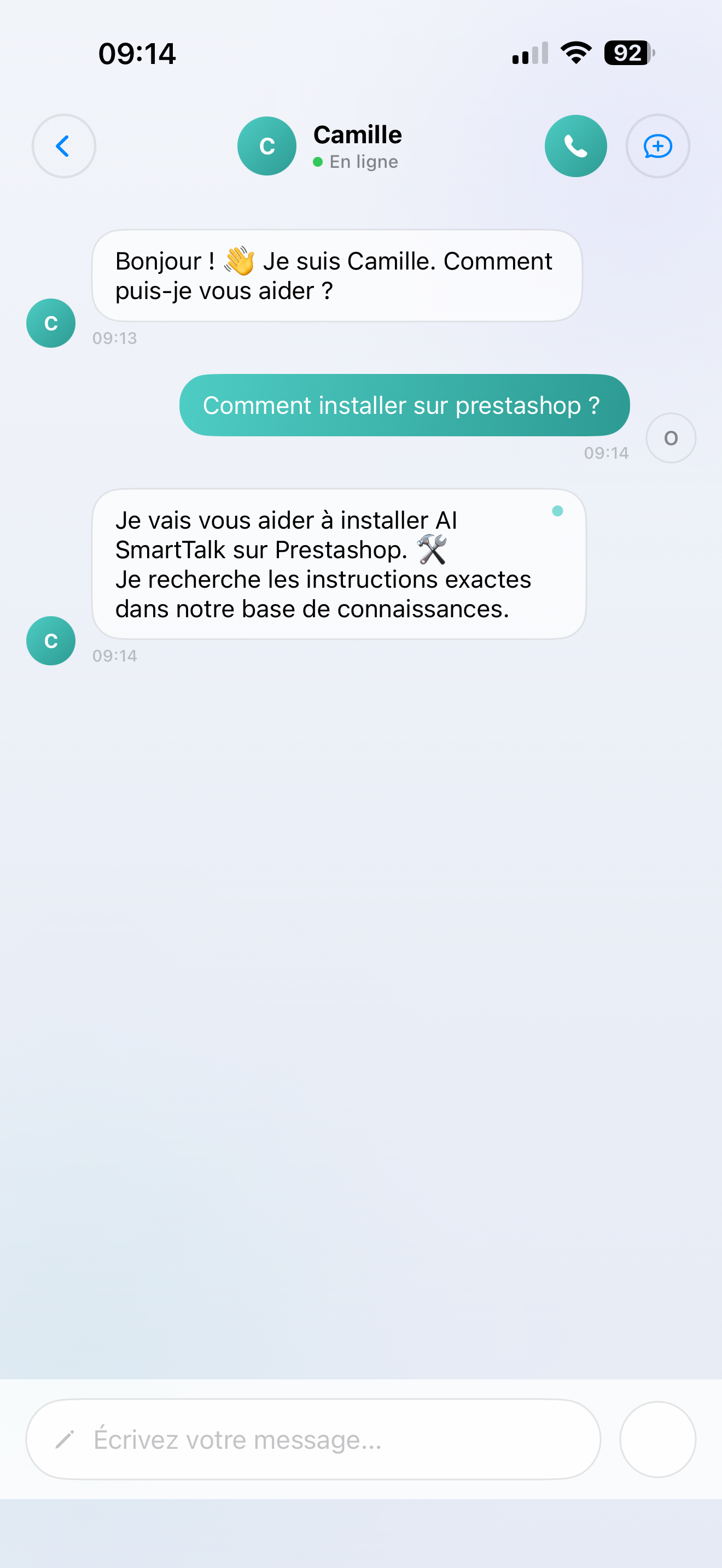 Streaming AI Response